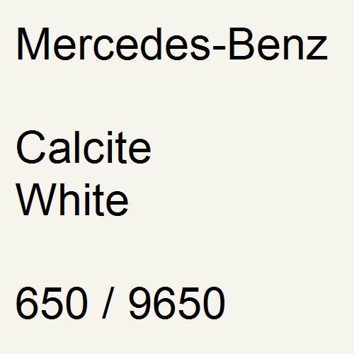 Mercedes-Benz, Calcite White, 650 / 9650.